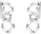 SOFIA MILANI - Damen Ohrringe 925 Silber - mit Zirkonia Steinen - Geometrie Ohrhänger - E2652