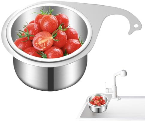 Colino per lavello ad angolo, cestello per lavello da cucina | Colino in acciaio inox a forma di cigno cesto per lavello, raccoglitore di alimenti | Collettore di alimenti per fre