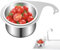 Colino per lavello ad angolo, cestello per lavello da cucina | Colino in acciaio inox a forma di cigno cesto per lavello, raccoglitore di alimenti | Collettore di alimenti per fre