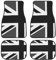 Für Mini Für Cooper 2007–2023 R55 R56 R57 R60 R61 F54 F55 F56 F57 F60 Maßgeschneiderte Auto-Fußmatten vorne hinten Set Union Jack(Style 21)