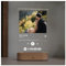 Spotify Song Cover Glas Bild mit Foto - Personalisiertes Album Cover aus Acrylglas 22x14,5cm - LED Fotogeschenk mit eigenem Foto - Jahrestag Geschenk für Ihn und Sie Valentinstag