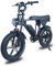 BRIFUGO 20 Zoll 4.0 Fat Tire E-Bike Cargo für Erwachsene, Leistungsstarke 48V Brushless Motorrad E-Bikes, Aluminiumlegierung Rahmen, Suspension Gabel Elektrofahrrad mit Gepäckträger für Damen und
