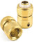 Gartenschlauch Verbinder,ERKOON Schlauchverbinder 1/2 Zoll Messing Schlauchanschluss, Doppelstecker Schnellkupplung Verbindungen Zwei Wege Kupplung für Garten Haus Wasserhahn (2*Gold)