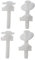 SHINEOFI 4Pièces Vis De Fixation Pour Siège Rondelles Accessoires De Remplacement Robustes Et Faciles à Installer Pour Cuvettes Wc