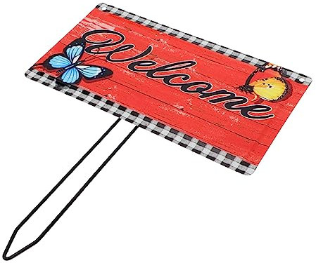 Toyvian Panneau De Décoratif pour Jardin De Inséré Ornement Extérieur pour Cour Et Pelouse