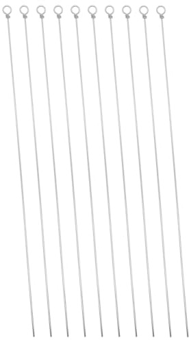 LBTODH 50 esche da pesca in acciaio inox, 160 mm, diametro del filo 0,8 mm, per pesca d'acqua dolce o salata