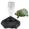 Fuente de Agua para terrario, Cuenco automático de Agua de Lagarto, de hidratación de Tortuga, Plato de Agua, dispensador de Cascada de Reptiles, Fuente de Agua de Flujo Constante con diseño