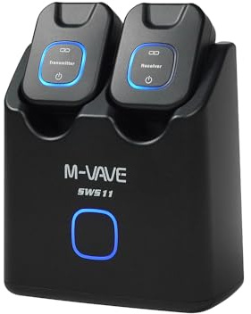 Sistema inalámbrico para guitarra M-Vave SWS11 de 5.8 GHz: Transmisor y receptor digital para guitarra y bajo eléctricos