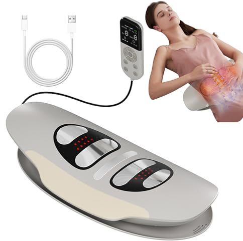 Neuer Elektrischer Rückenstrecker, 5 in 1 Rückenmassagegerät Unterer Rücken mit Dynamische Airbag-Traktion, Heißkompresse, Vibrationsmassage für Linderung Rückenschmerzen Bandscheibenvorfall