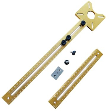 FewNvWa Router Frässchiene Kreisfräs Schablone Führungsträger Trimmer Basis Aus Robuster Legierung für Zuverlässige Handhabung für Heimwerker Professionelle M, Style B
