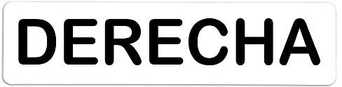 Becral® - Adhesivo de Vinilo DERECHA | Pegatina puerta de VINILO | Señal informativa | Cartel Puerta 200x50mm (2)