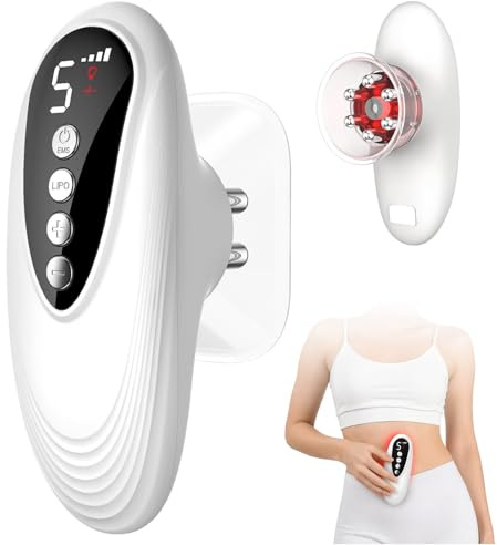 Masajeador de Ventosas 3 en 1: Contorno y Reafirmación Corporal, Masajeador Anticelulítico, Dispositivo Ventosas Eléctrico 5 Intensidad, Masajeador para Celulitis en Abdomen Piernas Glúteos