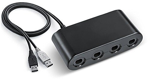 Childhood controlador adaptador para NGC Wii U y PC USB 4 puertos de conexión