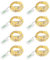 LEDGLE 30 LEDs Luci Stringa 4.9ft Fili Rame Bianco Caldo per Decorazioni 8 Pezzi, per Natale/Camera/Parti/Costume Fare Decorativo, a Batteria (Inclusa)