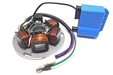 STATORE E BOBINA MODIFICA ACCENSIONE DA PUNTINE A ELETTRONICA VESPA PX 125 150 200