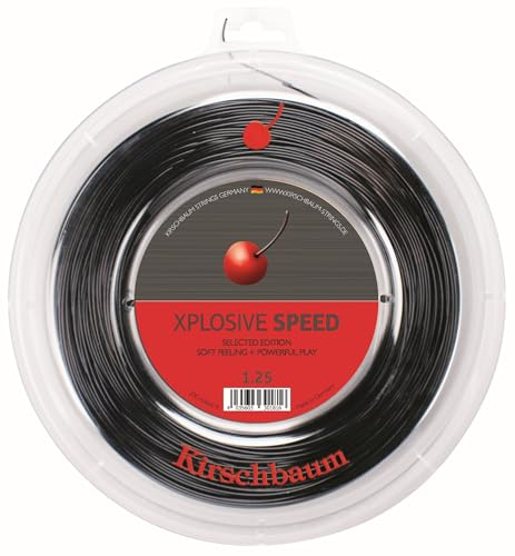 Kirschbaum Xplosive Speed 123 Tennis Saitenrolle 200m Monofil Schwarz 1,33