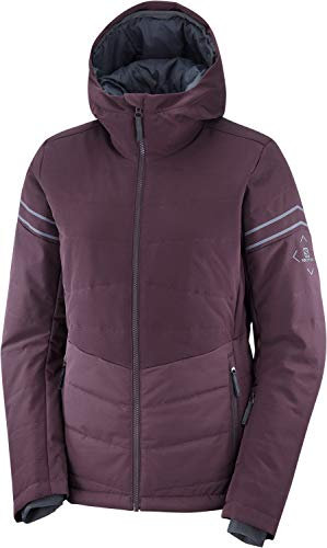 Salomon Damen EDGE Ski Pant, Maroon (Winetasting), L