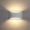 Universo Led - Applique da Parete in Gesso Doppia Emissione Verniciabile - Attacco 1xG9 Moderno per Illuminazione Interni