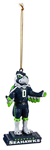 Seattle Seahawks Maskottchen Statue Ornament offiziell lizenziert dekoratives Ornament für Sportfans