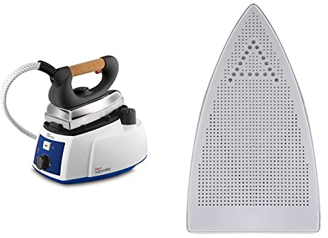 Polti Vaporella 515 Pro Ferro da Stiro a Vapore con Caldaia, Tappo di Sicurezza, 3.5 Bar & Vaporella PAEU0200 Soletta Antilucido per Ferro da Stiro Professionale