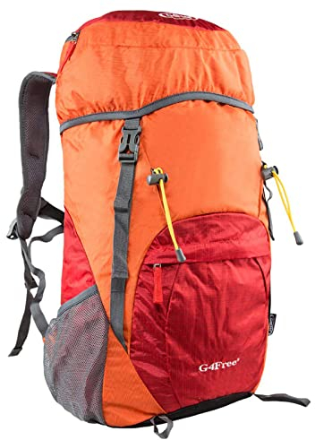G4Free 40L Wasserdichter Ultraleicht Faltbarer Trekkingrucksack Daypack Damen Herren für Outdoor Wandern Camping Reisen