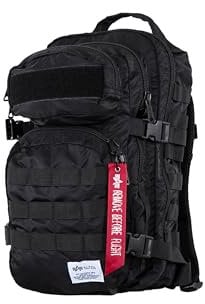 Alpha Industries Unisex Tactical Backpack, Black, One Size