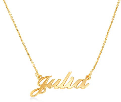 MyNameNecklace MYKA Collar Pequeño con Nombre estilo Clásico (Chapado en Oro 18k)
