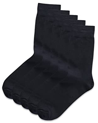 JACK & JONES Calze da Uomo, Confezione da 5, Blu (Navy Blazer), 41-46 EU