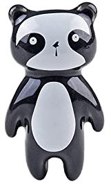 SEIWEI Lot de 2 boutons de porte en céramique en forme d'animal mignon pour enfants