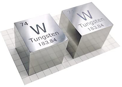嘉信誉 Wolfram (W) Dichtewürfel, Laborqualität, präzise über 99,9 % hochrein, verwendet für Laborversuche, persönliche Hobbys und Sammlungen (Größe: 2,5 cm, Farbe: poliert)