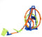 Hot Wheels Track with 1 Hot Wheels Car, Triple Loop Kit Track Set, Slam Launch Car through 3 Loops, Connects to Other Sets, HMX38
