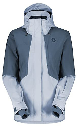 Scott W Ultimate Dryo 10 Jacket Colorblock-Blau - Daunen Warme wasserdichte Damen All-Mountain Skijacke, Größe S - Farbe