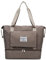Faltbare Reisetasche mit Schuhfach, große Kapazität, faltbare Wochenendtasche, Übernachtungstasche, F-Khaki, Large, Klappbar