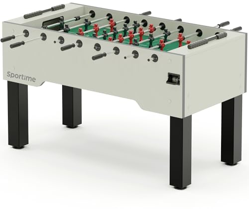 Sportime Tischkicker Match | Guardian vs Dragon | Figuren mit Gewichtsausgleich | Wartungsfreie Guardian Gleitlager | Robustes 20 mm Spielfeld | Belastbar bis 35 kg | Indoor | 90 kg Gewicht