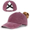 Zylioo M-L Pferdeschwanz Basecap Großen Kopf,Washed Ponytail Kappe Größe 57-59,Criss Cross UV-Schutz Golf Cap