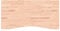 vidaXL Schreibtischplatte, Tischplatte mit 4 abgerundeten Ecken, Arbeitsplatte Platte für Schreibtisch Esstisch, Holzplatte Bürotischplatte, 110x(50-55) x4 cm Massivholz Buche