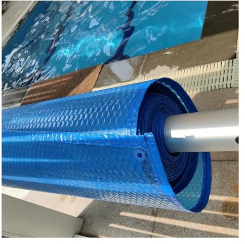 Solarplane Abdeckplane Pool Blaue Große Schwimmbad-Solarabdeckung Für Innen-Außenpools/Whirlpools, Hochleistungs-Rechteck-Solar-Poolheizung Poolschutzfolien, 6 8 10 12 14 16 18 20 Fuß ( Size : 20x24ft