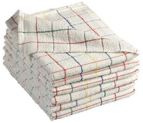 Serpillère bouclée absorbante Blanche - Paquet de 10