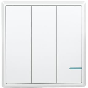 Funkschalter, Thinkbee 3-Gang Lichtschalter Dauerhaft Wasserdichter Wireless Lichtschalter Einfache Installation beim Zuhause Büro Restaurant Fabrik usw., -30 ~ + 75 ℃