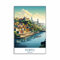 Porto Druck Albanien Portugal Azoren Reiseposter Vintage Stadtbild Bunte Szene Druck Natur Landschaft Leinwand Gemälde A5 50X70Cm Kein Rahmen
