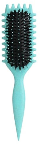 Lockenbürste, Lockenstylingbürste, Haarbürste für Frauen, Stylingbürste Zum Glätten Von Lockigem Oder Nassem Haar. (grüner)