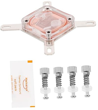 jojofuny 1 Stk wasserkühlung kühler CPU-Wasserkühlblock Wassergekühlter CPU-Block Computerversorgung cpu wasserkühler cpu water cooler Computerteil Wasserblock für CPU Acryl Silver