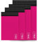 delka Versandtaschen, 100 gemischte Größe, Rosa, Poly-Versandtaschen, reißfeste Versandtaschen für Kleidung, Dokumente, starker selbstklebender Klebstoff, wasserdicht & leicht, Rosa