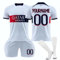 Maillot de Foot Maillot Foot Enfant et Adultes Maillots Home/Away Soccer Jersey Ensemble Football Homme Garçon Vêtement Sport Tshirt, Shorts et Chaussette Set Tenue de Foot A02