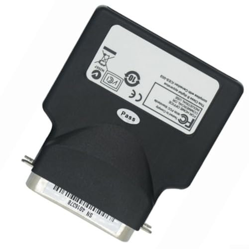 Vilgftyiet P1031031 Servidor de impresión de red Ethernet paralelo extendido para Zebra ZM400 Z4M S4M 110XI3 110XI4 105SL Impresora térmica RJ45 Conector ABS Metal