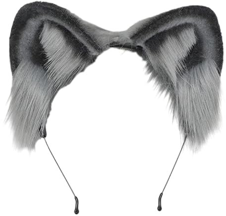 Mtucegi Ohrform Haarband Musik Festivals Anime Charakter Stirnband Erwachsene Plüsch Kopfschmuck Karneval Cosplay Requisiten Uni