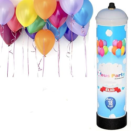 Elio per palloncini - Kit Bombola gas elio 0,95 lt che gonfia fino a 18 palloncini NON INCLUSI per feste e party di ogni genere