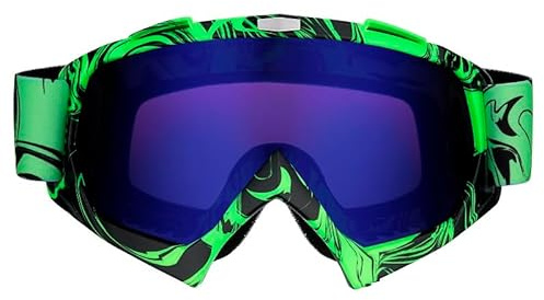 Mud Defeater Motor Motocross Brille Kinder AHP Motorradbrille Racing Googles Hellgrün