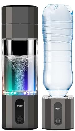 GERAZAHO Generador de Agua de hidrógeno de 208 ml, hasta 5000-10 000 ppb+, máquina ionizadora de Agua portátil con tecnología PEM, Ideal para Parejas, Amigos y Familiares