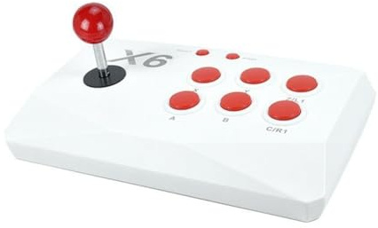 Muuookka Console de Vidéo 4K avec Bâton D' X6 et Jeux de Joystick à Double 10000+ Jeux pour MAME / PS1